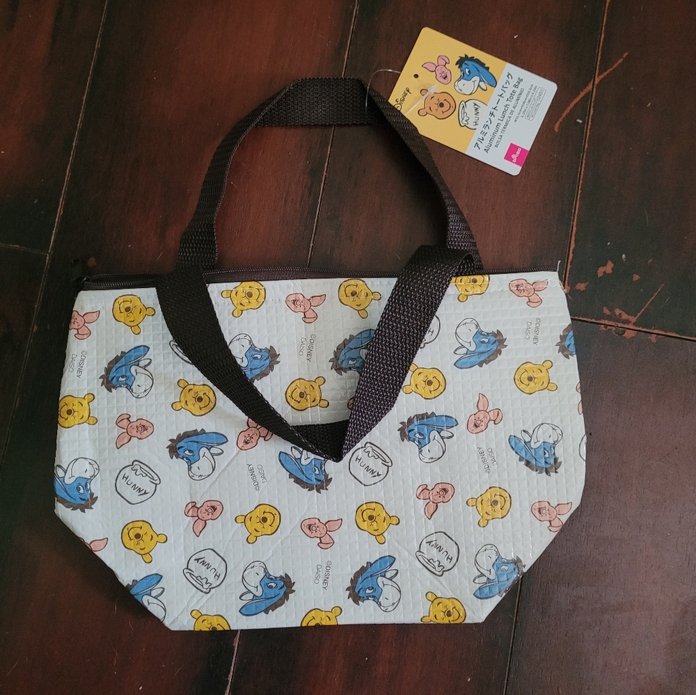🦋 NWT Daiso Winnie-the-Poo Tote Lunch Bag